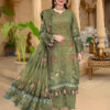 Munarq by Nisha Designer  Lawn | Unstitched Collection 3 PIECES Party Wear| Summer 24 - Image 5