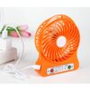 Portable Mini USB Fan Rechargeable Battery | 3-Level Speed Adjustable Electric Cooling Desktop Fan (Random Colors) - Image 2