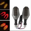 2Pcs Motorbike Universal LED Indicator With  DRL And Yellow Parking Light For all bikes (Random Color) - Image 4
