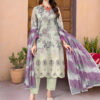 3 PIECES Lawn by Nisha Designer | Unstitched Collection  Party Wear | Summer 24 Volume 11 (10) - Image 2
