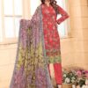 3 PIECES Unstitched Party Wear Lawn Suit by Ripple Collection | Unstitched Collection | Summer 24 (2604) - Image 3
