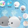 Whale Spray Water Bath LED Light Toy for baby, kids and toddlers | Whale Bath Toy Sprinkler, Light Up Water Whale Bath Toy, Bathtub Toys (Random colors) - Image 9