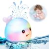 Whale Spray Water Bath LED Light Toy for baby, kids and toddlers | Whale Bath Toy Sprinkler, Light Up Water Whale Bath Toy, Bathtub Toys (Random colors) - Image 10