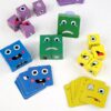 Wooden Face Changing Challenging Cube Multiplayer Game | Expression emoji face Puzzle Toy Board Games for Family Night, Match Puzzles Geometric Educational Toys for Kids and Adults