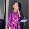 2 Pcs Women’s Stitched Star print  linen  casual wear for girls - Image 7