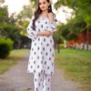 2 Pcs Women’s Stitched Star print  linen  casual wear for girls - Image 10