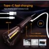 Rechargeable LED Lamp Bulb, Emergency Camping Lights with Clip Hook, Mini Portable Camping Light, Portable Camping Lantern with Hook, Outdoor LED String Bulb, Waterproof Type C Charging - Image 3