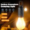 Rechargeable LED Lamp Bulb, Emergency Camping Lights with Clip Hook, Mini Portable Camping Light, Portable Camping Lantern with Hook, Outdoor LED String Bulb, Waterproof Type C Charging - Image 2