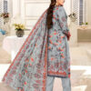 Nisha Designer  Lawn | Unstitched Collection 3 PIECES Party Wear| Summer 24 - Image 3