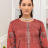 Nisha Designer  Lawn | Unstitched Collection 3 PIECES Party Wear| Summer 24 - Image 3