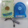 Portable Mini USB Fan Rechargeable Battery | 3-Level Speed Adjustable Electric Cooling Desktop Fan (Random Colors) - Image 3