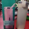 Nice Glass Bottle Water Mini Flask Bottle with vaccum flask and loop Temperature Resistant, For Hot & Cold Water, Milk, Lassi, Juice,Smoothie, Detox water 400ml (Random Colors) - Image 2