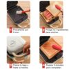3 in 1 Electric Sandwich Toast, Waffle, Pancake, Donut, Egg , Waffle, Fish, Cake Grill Coating Making Machine for Breakfast  Horno eléctrico (Random color) - Image 6