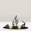 Nature art candle holder  Desktop decoration MDF wood material - Image 3