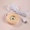3d crystal moon randomly design Crystal Planet Globe 3D Laser Engraved Solar System Ball with Touch Switch LED Light Base Astronomy Decor (random ) - Image 5