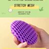 3D Printing  Decompression Stretch Mesh Toy | 3D Print Design Fidget Gadget Magic Worm Anti-Stress ADHD Pineapple Carrot Stress Relief EDC Elastic Toy for Kid Fidget Toys Adults Worm Toy for Kids Adults,Students (Random color) - Image 2