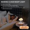 Rain Cloud Humidifier Water Drops with Adjustable LED Lights | Aromatherapy Essential Oil Diffuser with Calming Colorful Night Lights Bedroom Home - Image 4