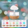 Rain Cloud Humidifier Water Drops with Adjustable LED Lights | Aromatherapy Essential Oil Diffuser with Calming Colorful Night Lights Bedroom Home - Image 5