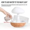 Rain Cloud Humidifier Water Drops with Adjustable LED Lights | Aromatherapy Essential Oil Diffuser with Calming Colorful Night Lights Bedroom Home - Image 6