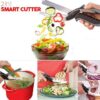 Clever Cutter2 in 1 Knife & Cutting Board Utility Cutter Stainless Steel Ourdoor Smart Vegetable Chops Your Favorite Fruits, Vegetables, Meats, Cheeses & More in Second - Image 5