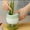 4 in 1 Handheld Electric Vegetable Cutter Wireless Food Processor for Garlic Pepper Chili Onion Celery Ginger Meat with Brush - Image 6