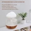 Rain Cloud Humidifier Water Drops with Adjustable LED Lights | Aromatherapy Essential Oil Diffuser with Calming Colorful Night Lights Bedroom Home - Image 8