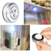3 Led Silver Closet Cabinet Lamp | AAA Battery Powered | Wireless Stick Tap Push Security, Kitchen, Bedroom, Wardrobe Night Light - Image 4