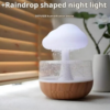 Rain Cloud Humidifier Water Drops with Adjustable LED Lights | Aromatherapy Essential Oil Diffuser with Calming Colorful Night Lights Bedroom Home
