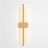 Modern Wall Lamp Straight Line Vertical Led Light | Gold Bedroom Bedside Lamp - Minimalist Living Room Background Wall Aisle Wall Lamp for Living Room, Hall, Dining Table, Bedroom, Corridor, Restaurant Home Décor & Indoor Lightings (Gold) - Image 4
